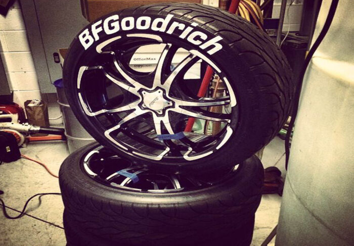 BF GOODRICH – White Tire Lettering Kit For Trucks / Cars - Image 2
