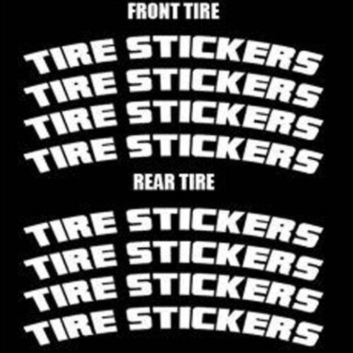 Tire Stickers – Raised Rubber Lettering