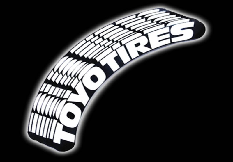 Toyo Tires Tire Stickers White and Black TireStickers New Zealand