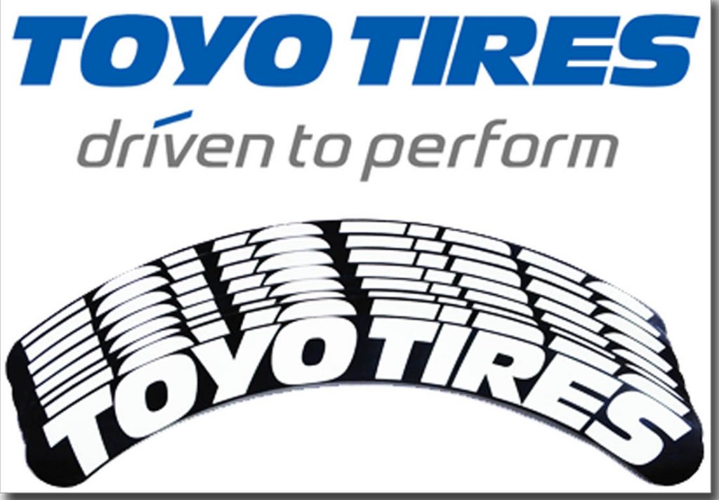 Toyo Tires Tire Stickers White and Black TireStickers New Zealand