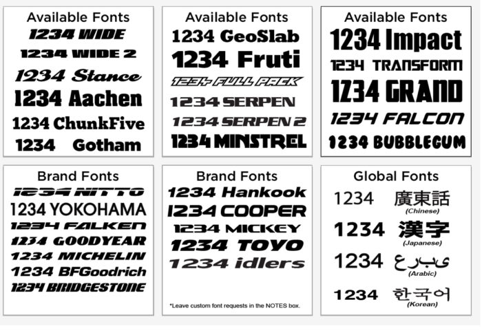 Top and Bottom Text On Tires - Image 10