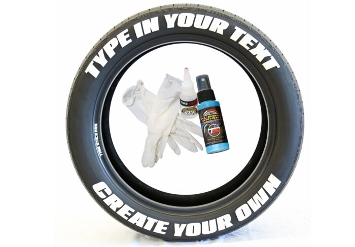 Top and Bottom Text On Tires